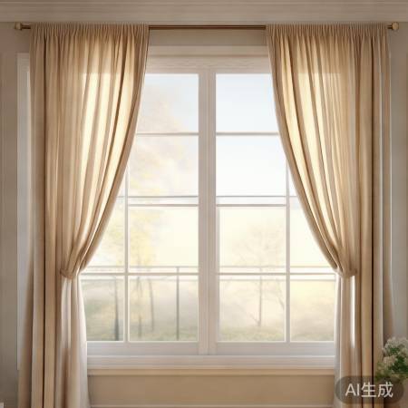 窗帘色彩简洁,风水宜人