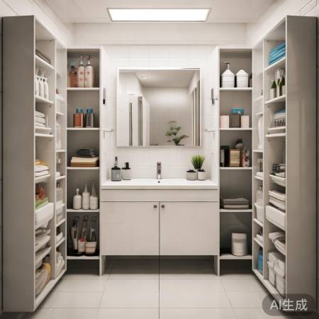 浴室巧收纳,井然有序