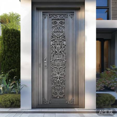 欧式防盗门雕花,守护艺术生活