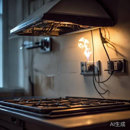 电路故障，油烟火小