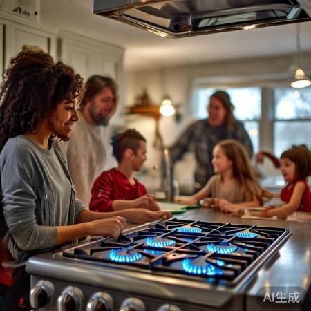 燃气灶安装，安全温馨家居