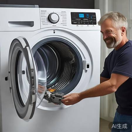 洗衣机安装成功,运行正常