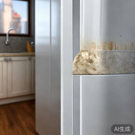 检查柜门密封，换新条解决问题