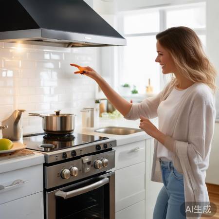 轻松操控无电源键油烟机