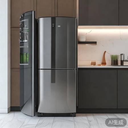 美的458冰箱：外观独特，静音