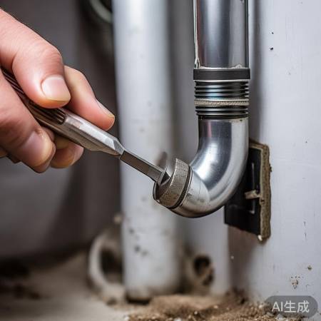 “拧下排水管螺丝，耐心等待”