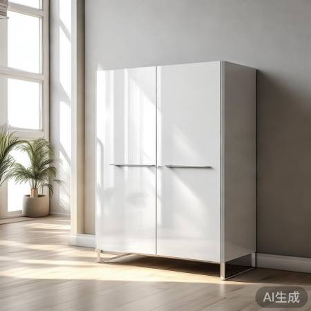 “白色红酒柜,空间亮堂清新”