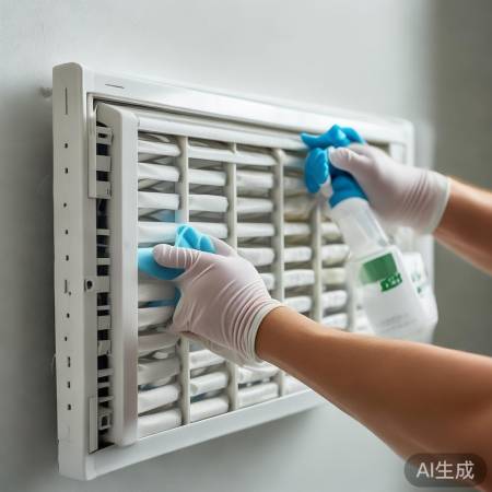 清洁过滤网,勿用腐蚀剂