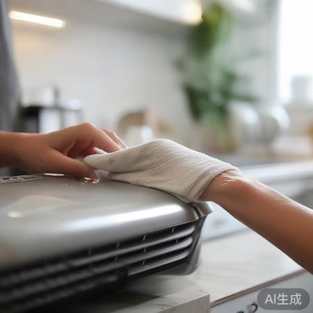 擦拭热水器外壳