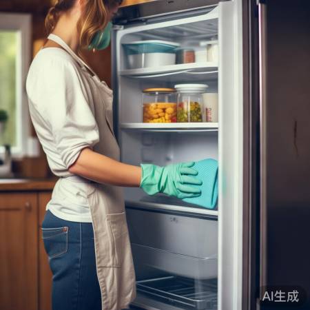 冰箱定期清洁，防食物变质