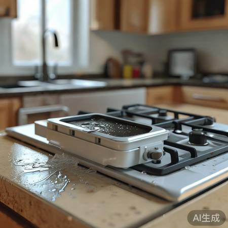 燃气灶电池盒漏水排查