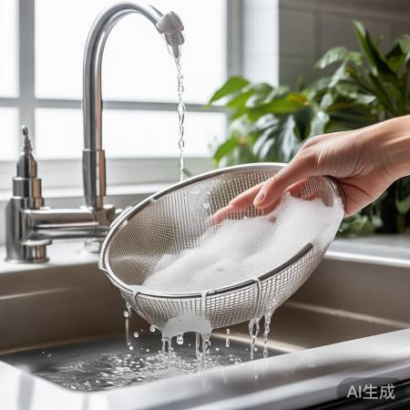 冲洗网板,干净晾干