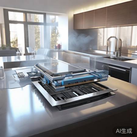 “先科集成灶，进风巧妙除油烟”