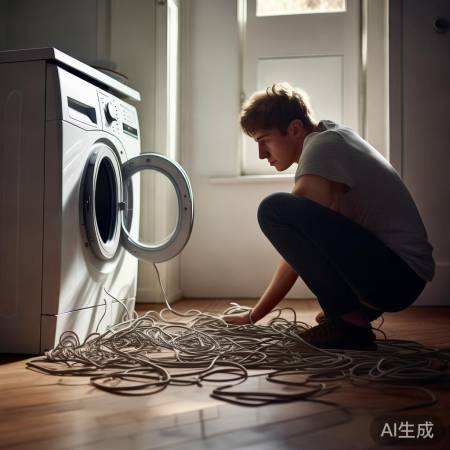 洗衣机充电线掉落处理