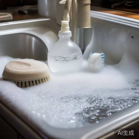 “清洁工具:刷子、白醋、清水”