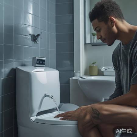 智能马桶，调至最佳冲水