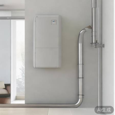 壁挂炉烟道，废气排放人性化