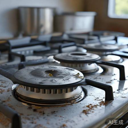 燃气灶火孔堵塞易熄火