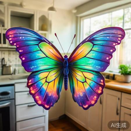 蝴蝶冰箱贴，自然风来袭