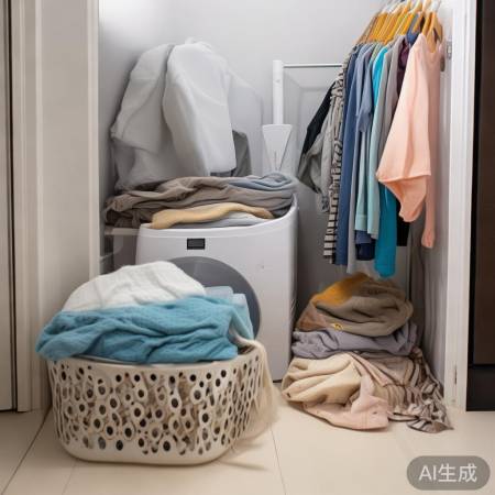 迷你洗衣机，空间小而实用