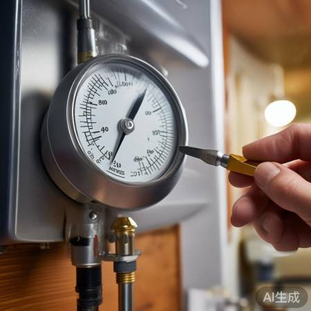 调整水压表螺丝