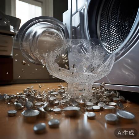 洗衣机噪音大，检查内外筒异物