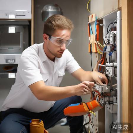 接好电线，缠紧防水胶布，测试热