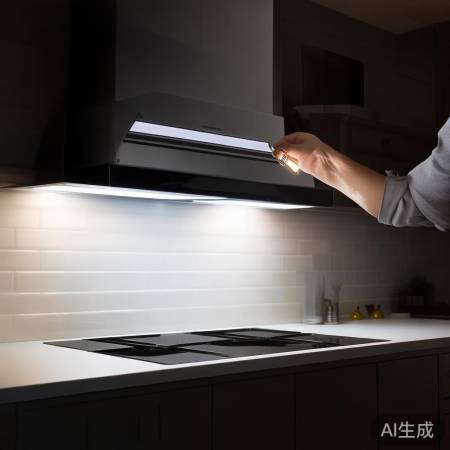 油烟机屏幕灯不亮,换LED灯泡