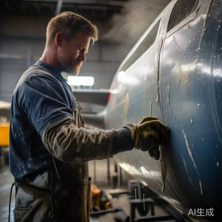 机身油垢,热水布擦净