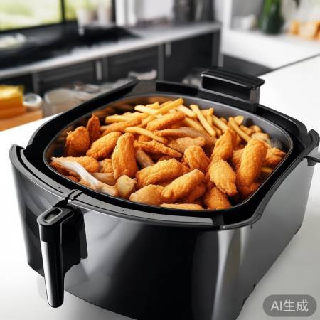 “空气炸锅尺寸适中,适合日常炸