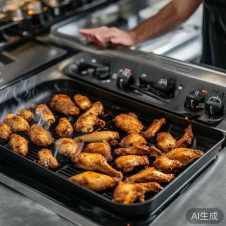 “鸡翅火候控制,外酥里嫩”