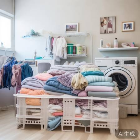 洗衣机整理，衣物不堆积