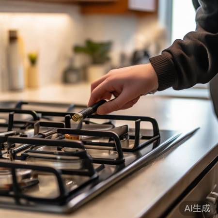 安全检查燃气灶电池