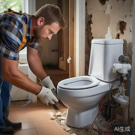 “马桶改造，耐心布线”