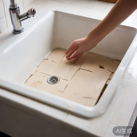 检查水槽盖，确保完好