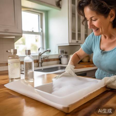 “清洗只需三样：抹布、白醋/柠