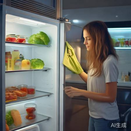 冰箱内擦拭消毒