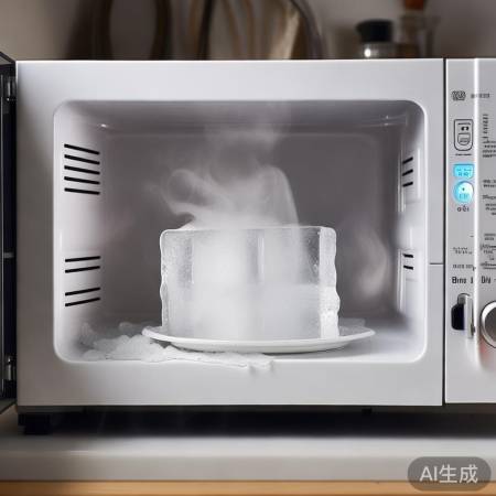 微波炉融化冰块小心飞溅