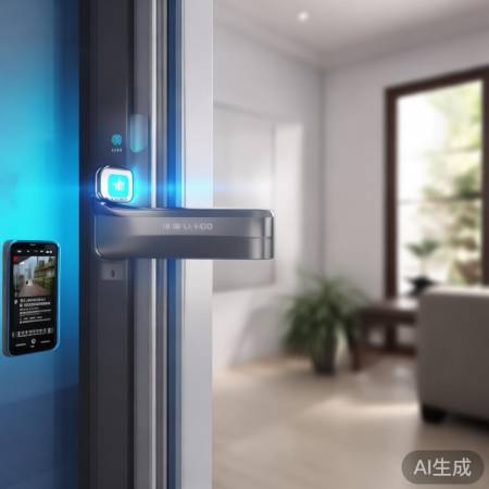 智能锁指纹一按开，安全又方便