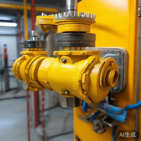 黄色球阀控燃气量