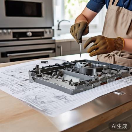 组装油烟机，确保牢固