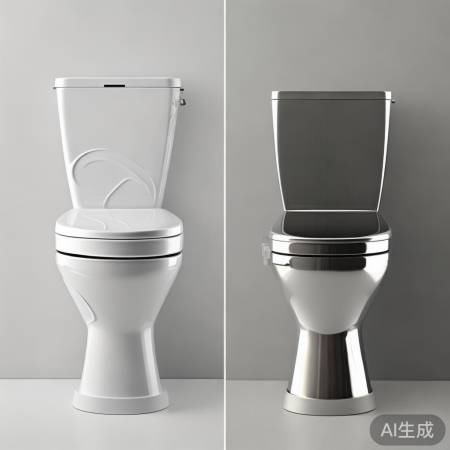 马桶材质：陶瓷与不锈钢