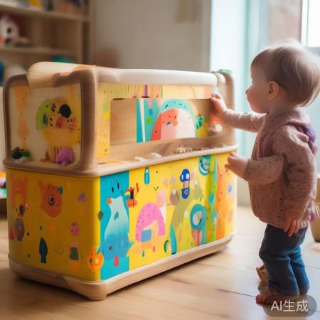 打磨边缘,安全有趣玩具箱