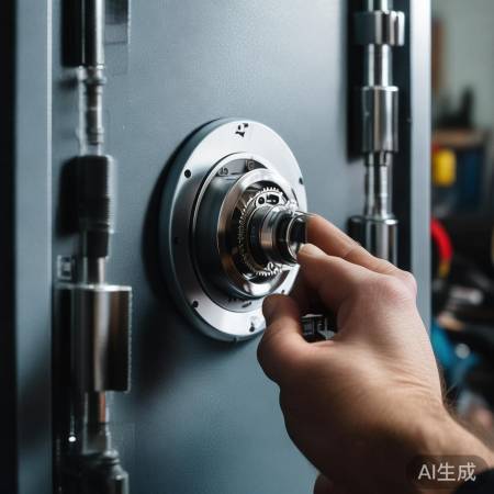 安装锁具,确保保险柜安全