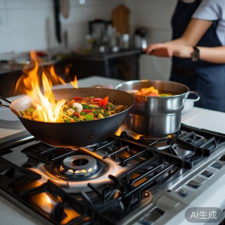 烹饪需灵活调节火力