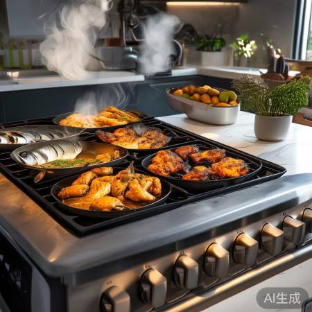 集成灶大容量，蒸烤美味佳肴