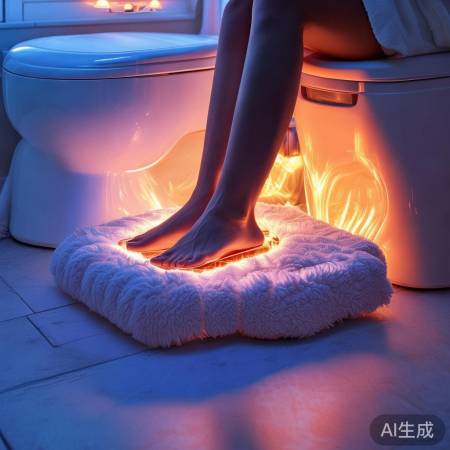 智能马桶脚凳:懒人福音,冬日舒