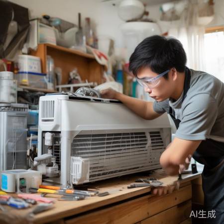 空调拆装安全第一