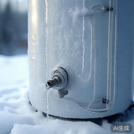 冬季热水器防冻裂，保持水流动