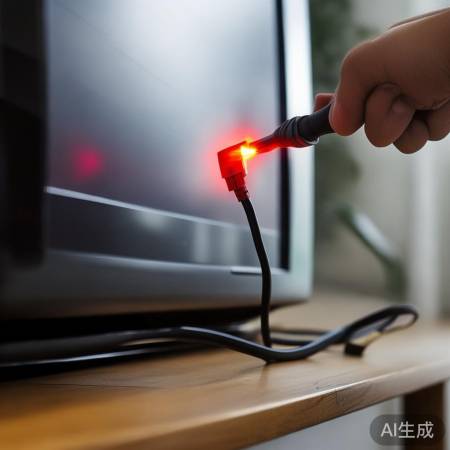 电视红灯原因：电源线接触不良